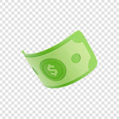 ASSET 3D - FINANÇAS - CÉDULAS DE DINHEIRO VERDE ESTILO CARTOON COM FUNDO ISOLADO (19) copiar