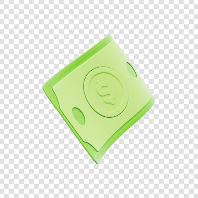 ASSET 3D - FINANÇAS - CÉDULAS DE DINHEIRO VERDE ESTILO CARTOON COM FUNDO ISOLADO (8) copiar