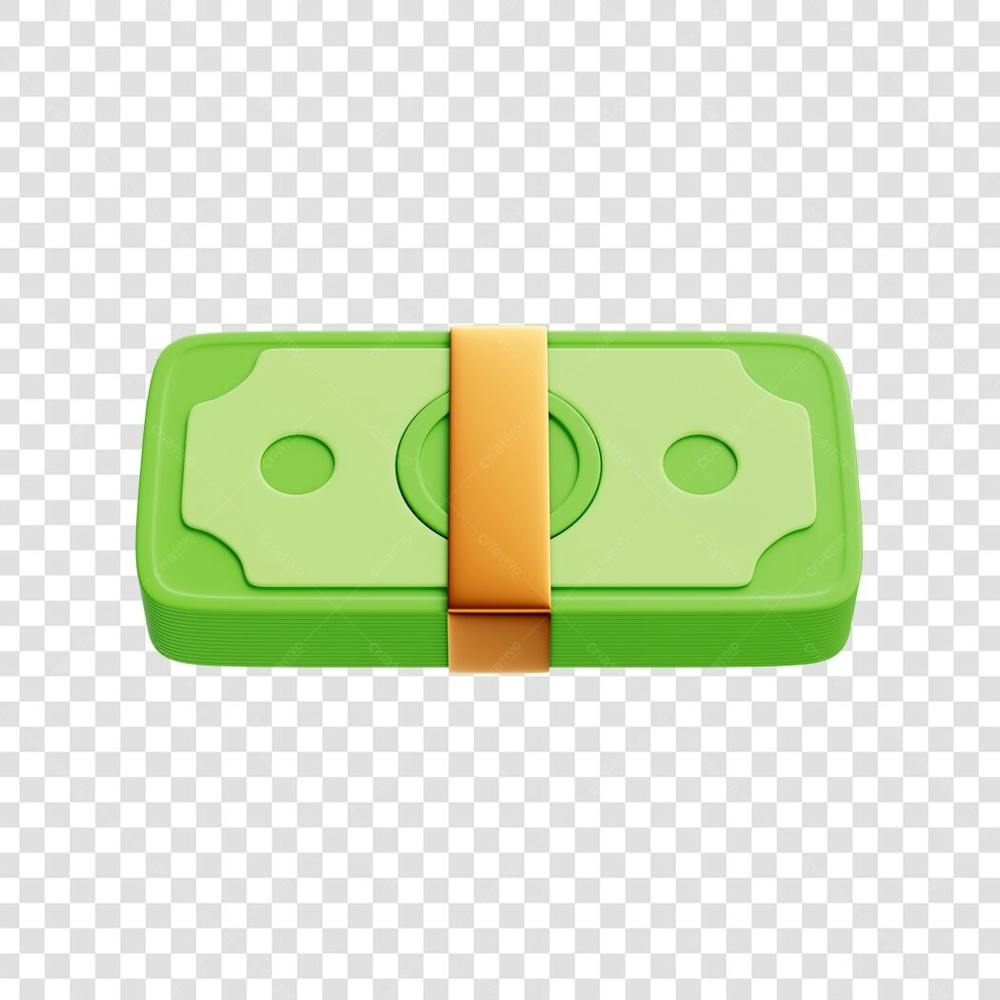 ASSET 3D - FINANÇAS - CÉDULAS DE DINHEIRO VERDE ESTILO CARTOON COM FUNDO ISOLADO (2) copiar