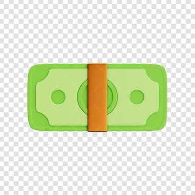 ASSET 3D - FINANÇAS - CÉDULAS DE DINHEIRO VERDE ESTILO CARTOON COM FUNDO ISOLADO (1) copiar