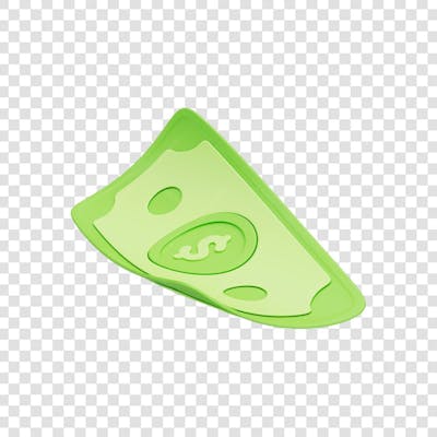 ASSET 3D - FINANÇAS - CÉDULAS DE DINHEIRO VERDE ESTILO CARTOON COM FUNDO ISOLADO (14) copiar