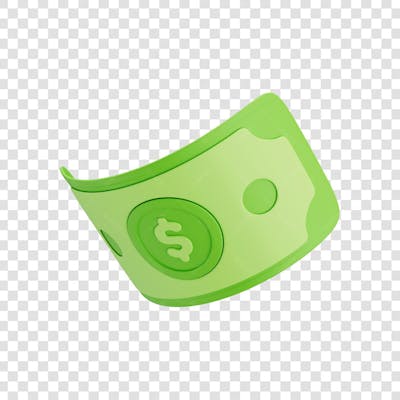 ASSET 3D - FINANÇAS - CÉDULAS DE DINHEIRO VERDE ESTILO CARTOON COM FUNDO ISOLADO (7) copiar