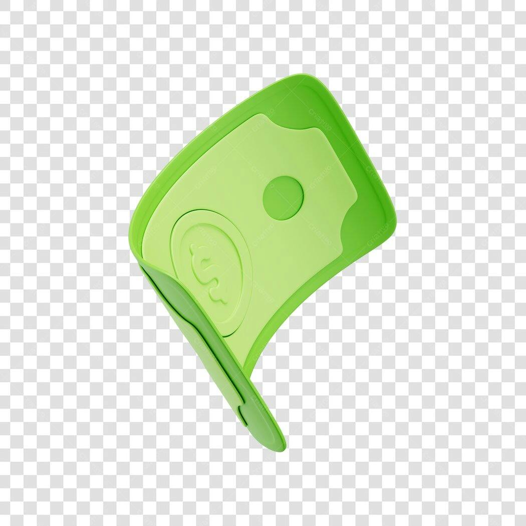 Icone Dinheiro Verde PNG com fundo transparente