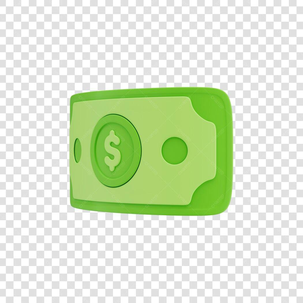 Icone Nota Dolar PNG com fundo transparente