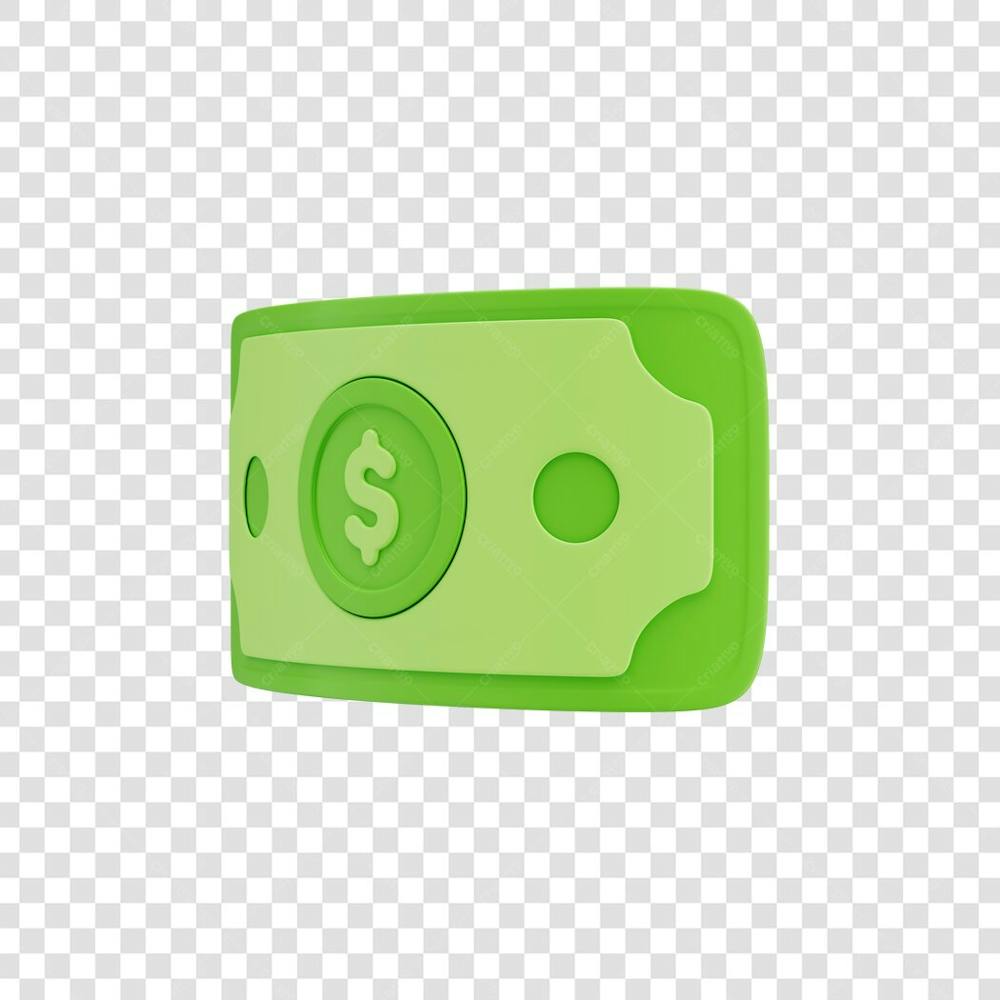 ASSET 3D - FINANÇAS - CÉDULAS DE DINHEIRO VERDE ESTILO CARTOON COM FUNDO ISOLADO (6) copiar
