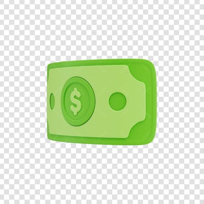 ASSET 3D - FINANÇAS - CÉDULAS DE DINHEIRO VERDE ESTILO CARTOON COM FUNDO ISOLADO (6) copiar