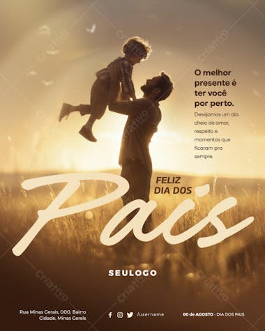 Psd Editável • 00 de Agosto - Dia dos Pais - 6