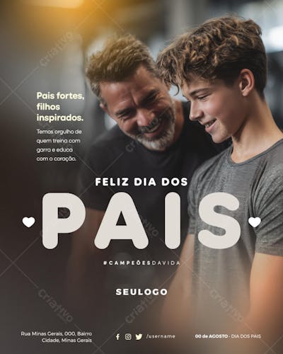 Psd Editável • 00 de Agosto - Dia dos Pais - 1