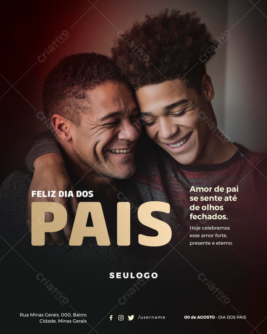 Postagem Dia dos Pais PSD Editável