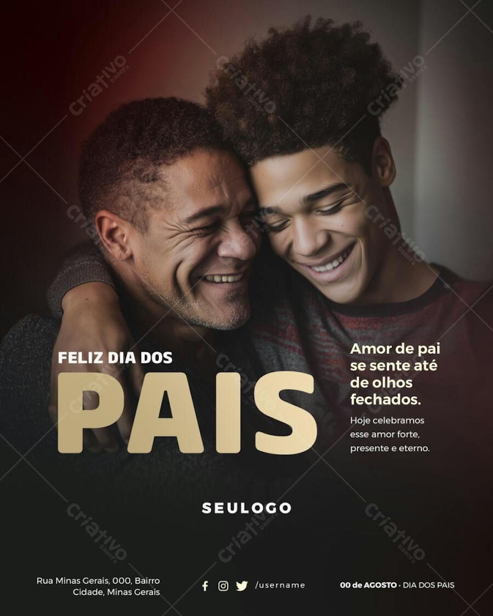 Psd Editável • 00 de Agosto - Dia dos Pais - 4