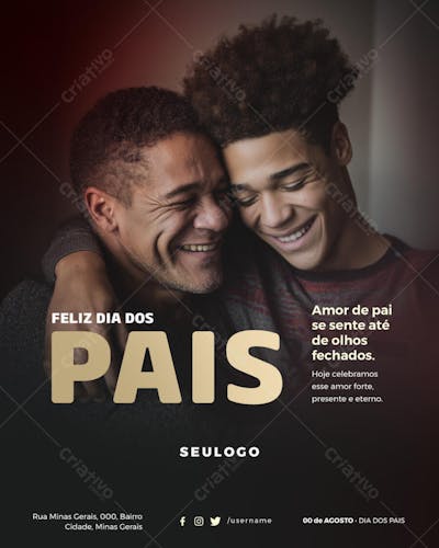 Psd Editável • 00 de Agosto - Dia dos Pais - 4