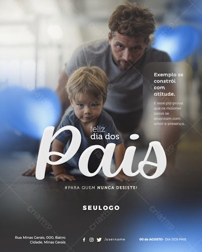 Psd Editável • 00 de Agosto - Dia dos Pais - 7