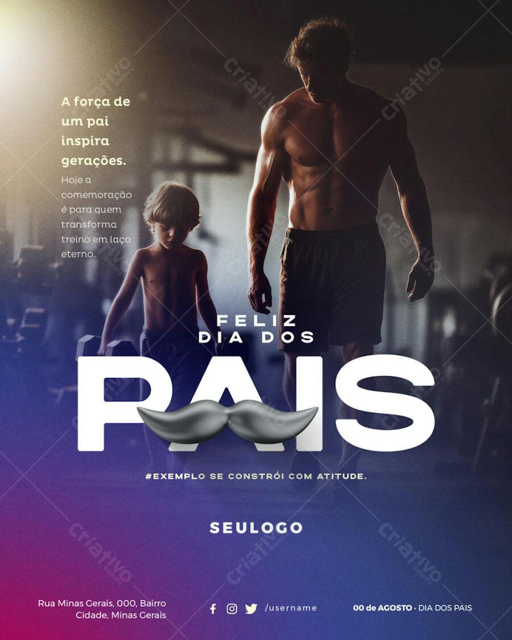 Psd Editável • 00 de Agosto - Dia dos Pais - 5