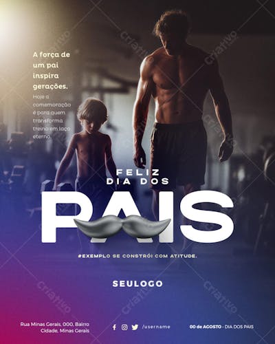 Psd Editável • 00 de Agosto - Dia dos Pais - 5