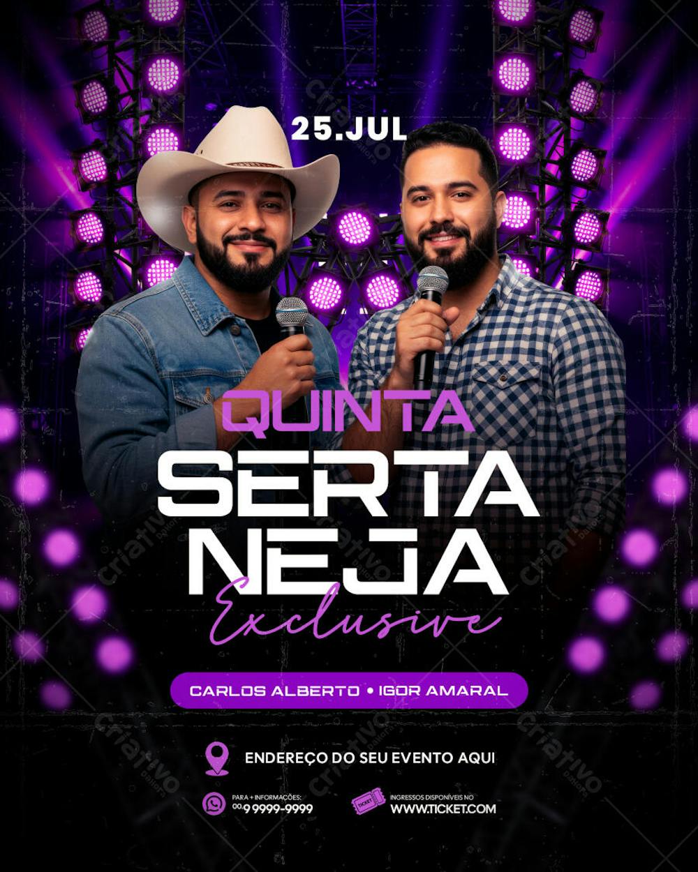 FLYER PARA EVENTO SHOW ARTISTA SERTANEJO PSD EDITAVEL FEED (3)