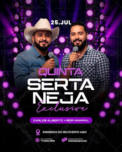 FLYER PARA EVENTO SHOW ARTISTA SERTANEJO PSD EDITAVEL FEED (3)