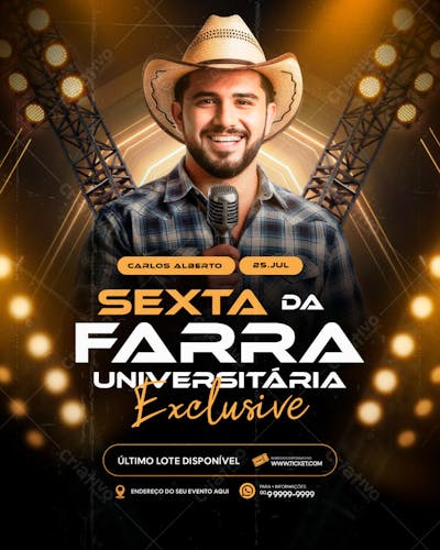 FLYER PARA EVENTO SHOW ARTISTA SERTANEJO PSD EDITAVEL FEED (6)