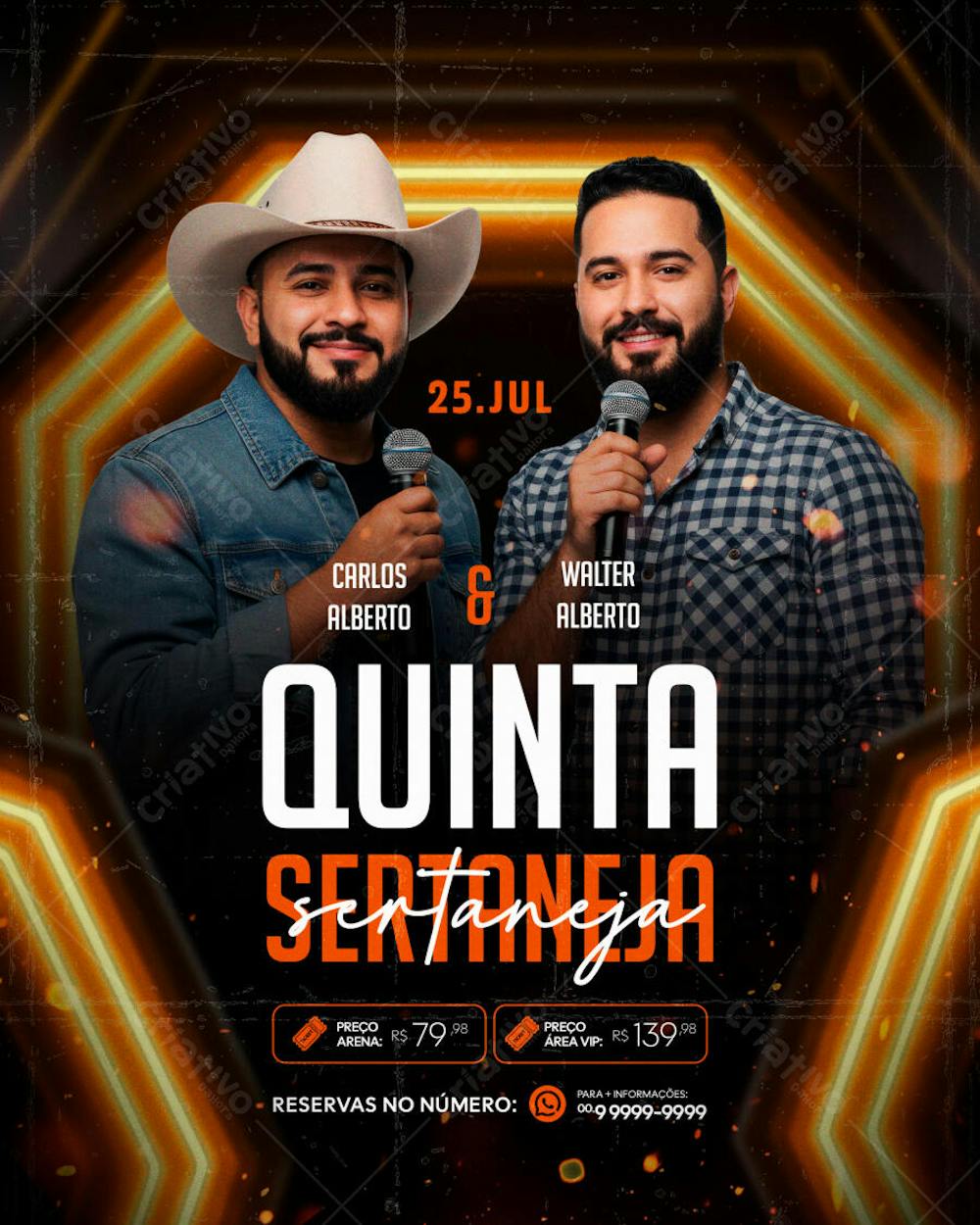 FLYER PARA EVENTO SHOW ARTISTA SERTANEJO PSD EDITAVEL FEED (8)