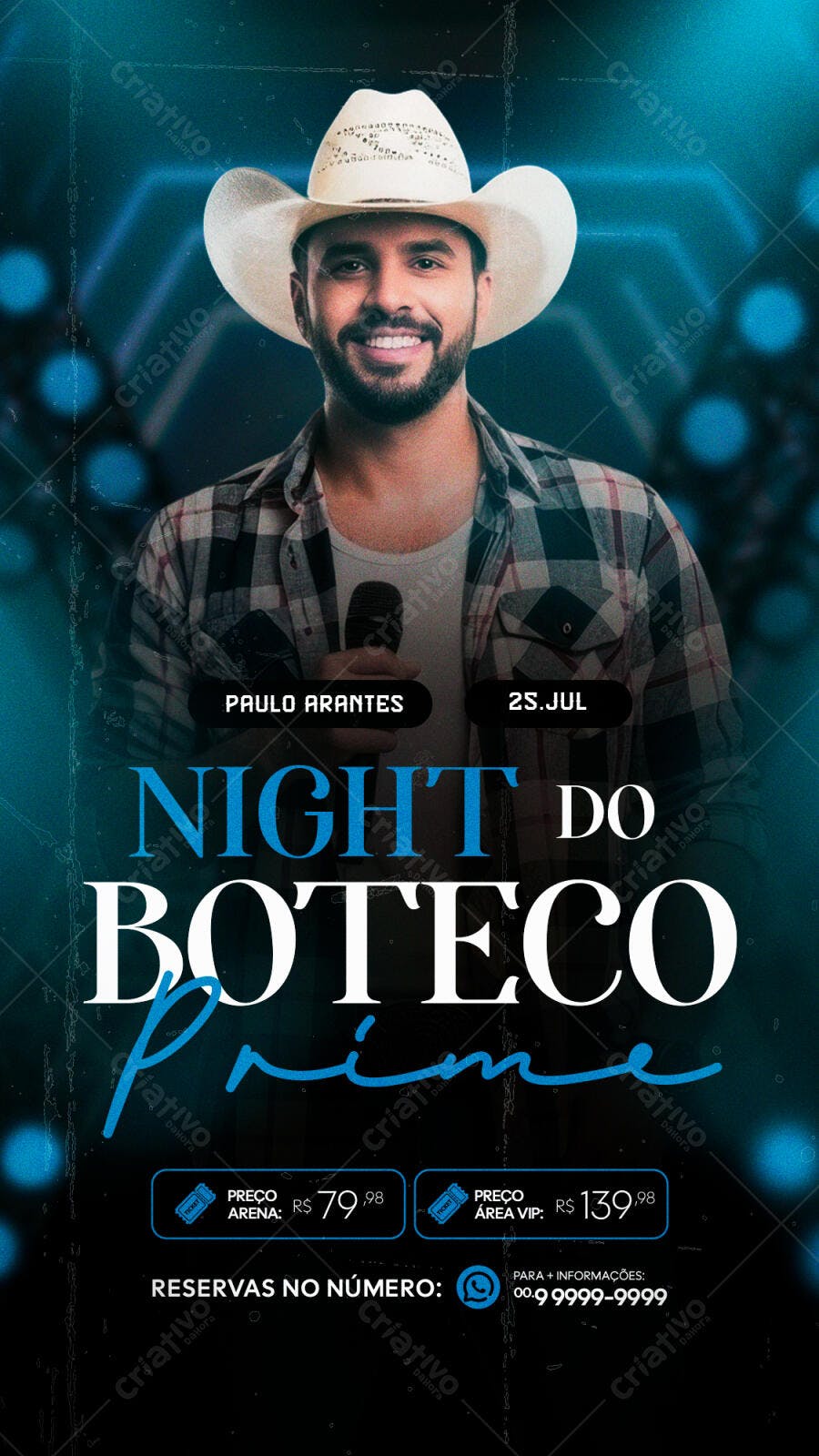 Flyer Night do Boteco Prime PSD Editável