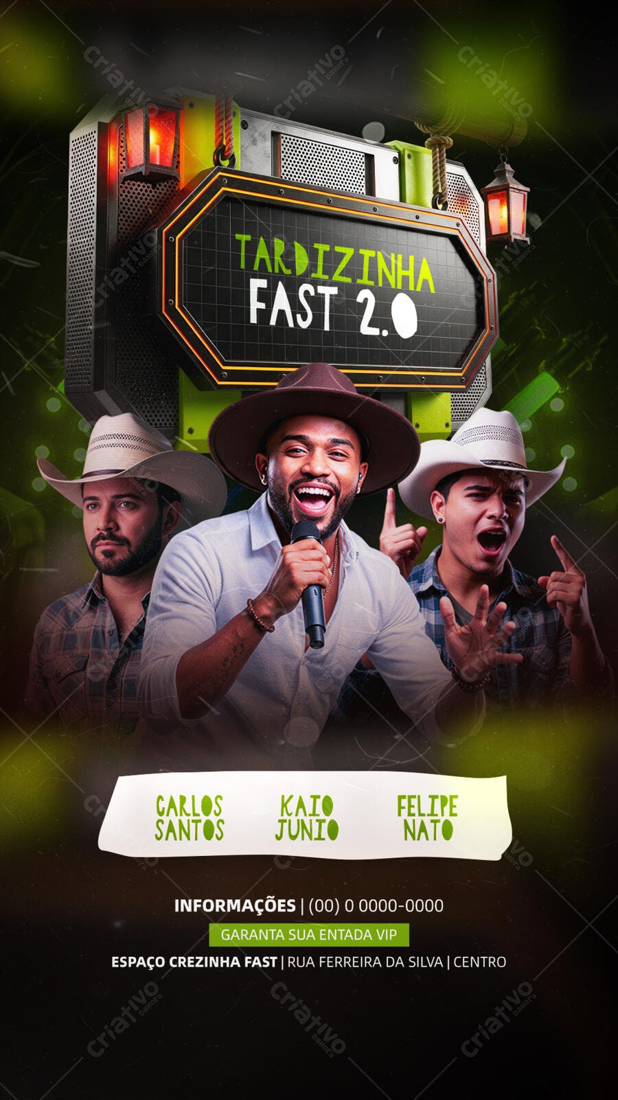 Flyer para Show Sertanejo PSD Editável