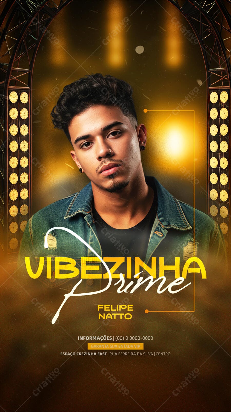 Flyer Felipe Natto Show PSD Editável