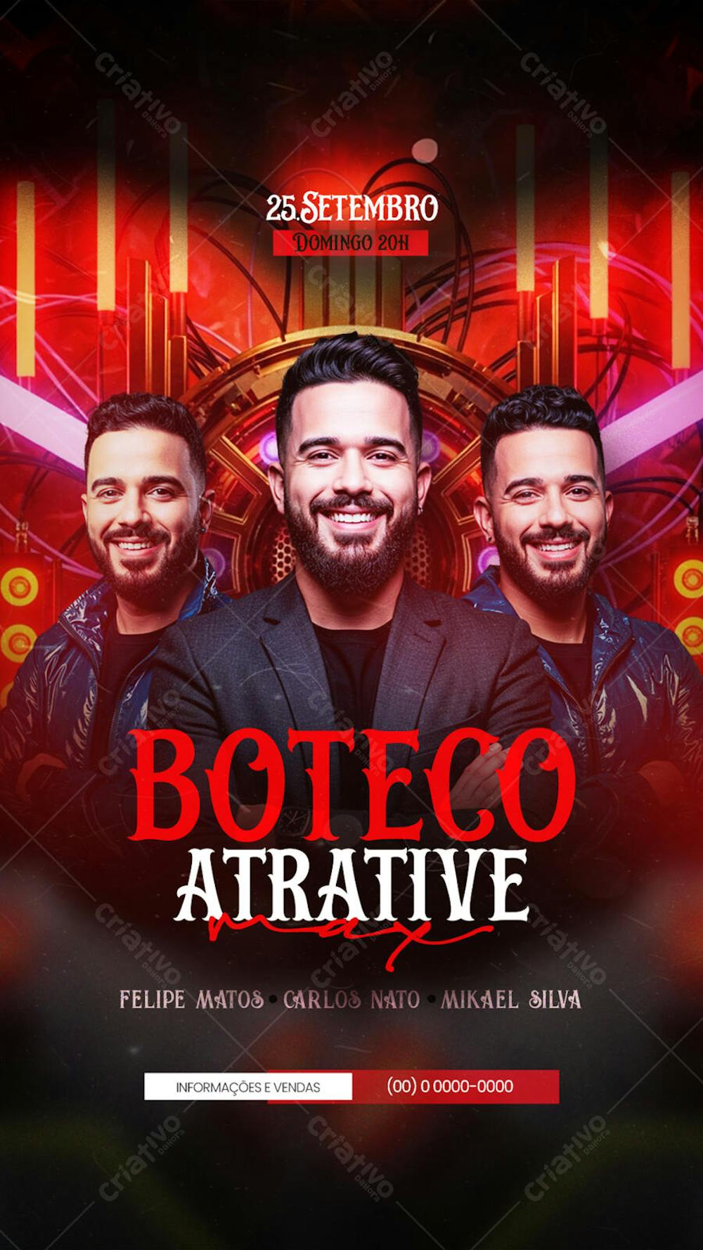 Flyer Eventos Artistas Shows Festa - Social Media PSD Editável (14)