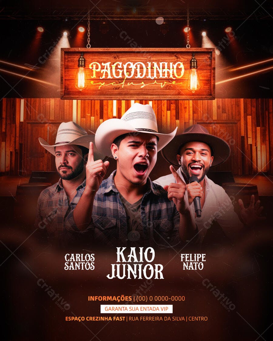Flyer Pagode PSD Editável