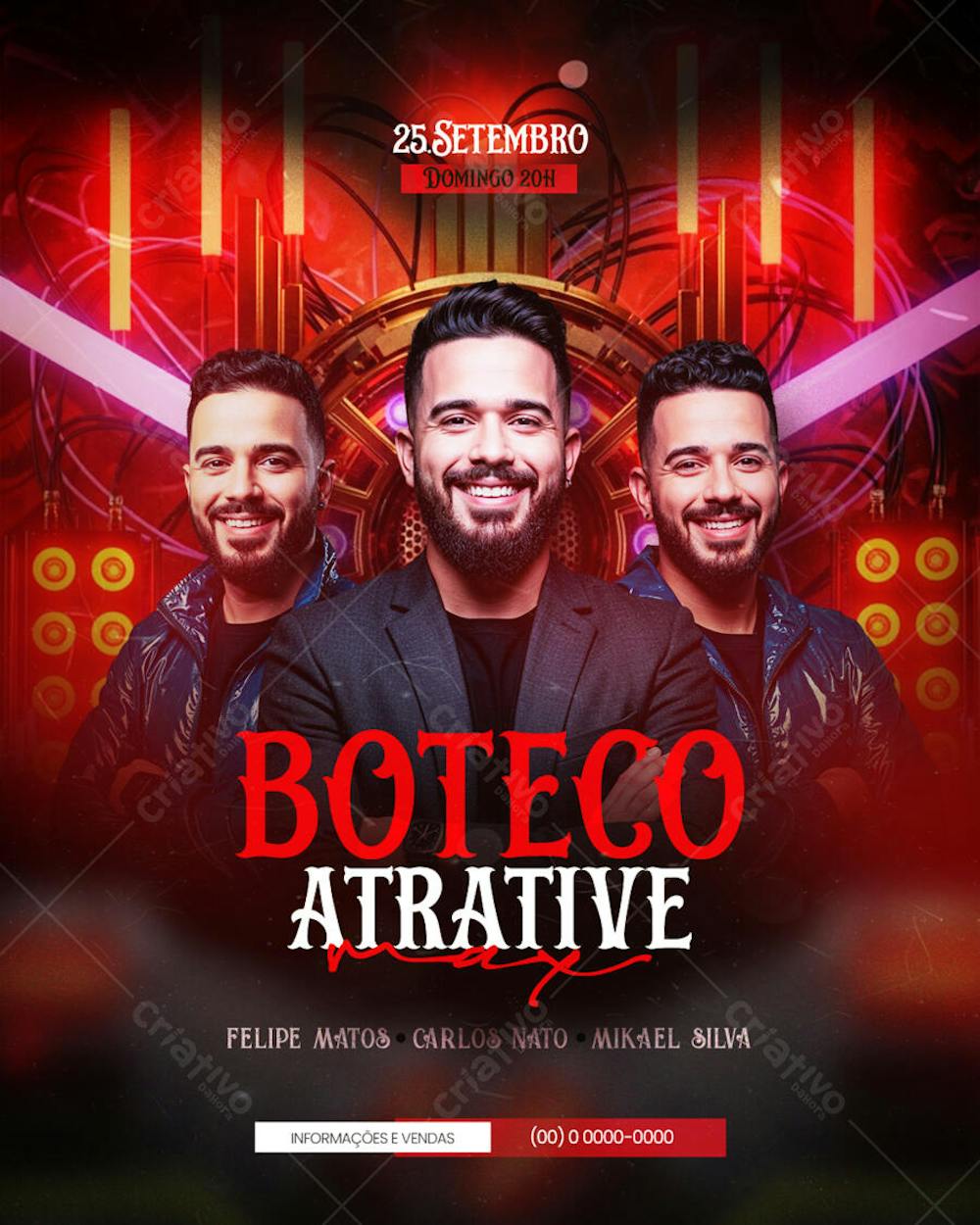 Flyer Eventos Artistas Shows Festa - Social Media PSD Editável (32)