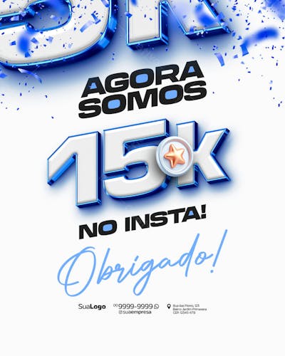 Social Media 15k de Seguidores no Instagram