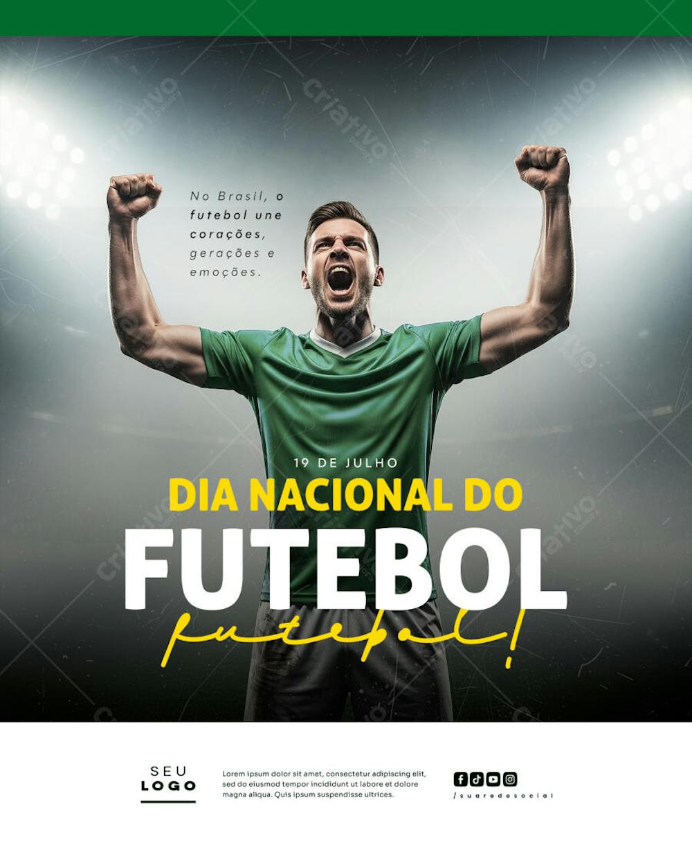 Dia Nacional do Futebol 19 de Julho social media psd editável feed (3)