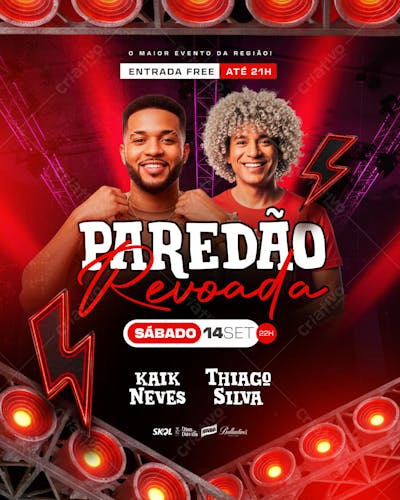 Flyer para Evento Show Artistas (2)