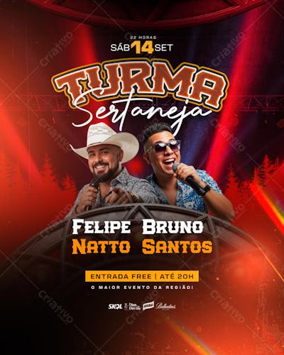 Flyer para Evento Show Artistas (5)