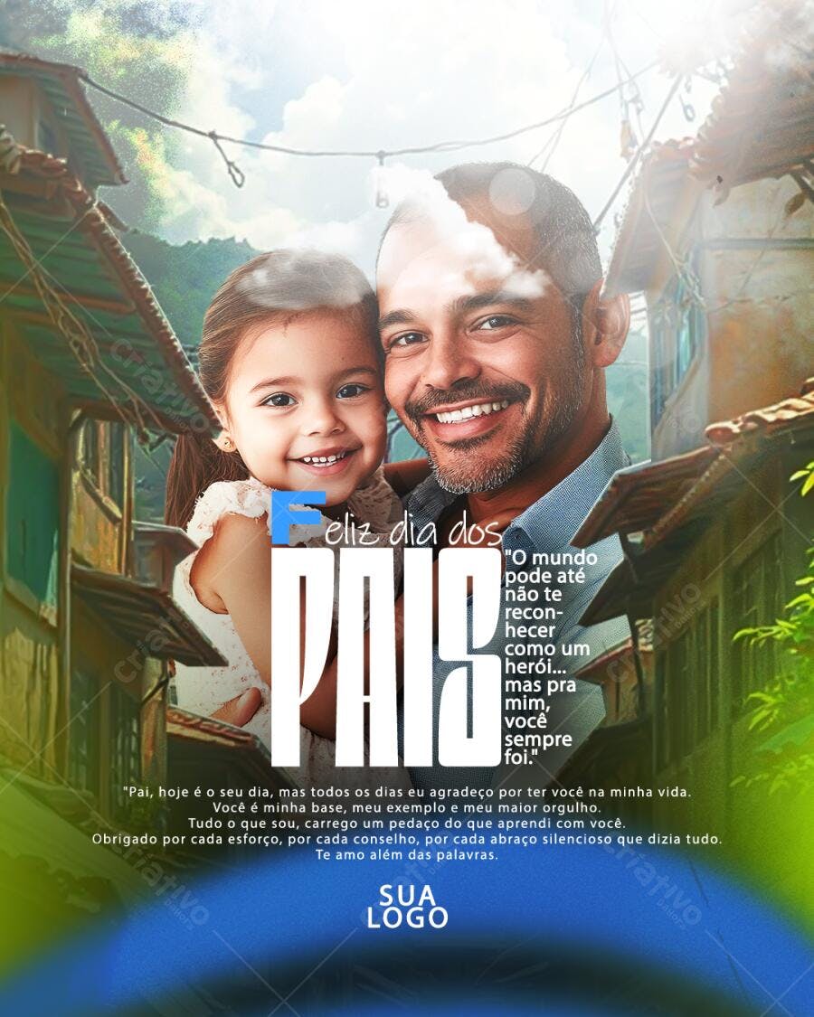 Flyer Dia dos Pais PSD Editável