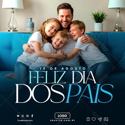 FLYER SAZONAL FERIADO FELIZ DIA DOS PAIS