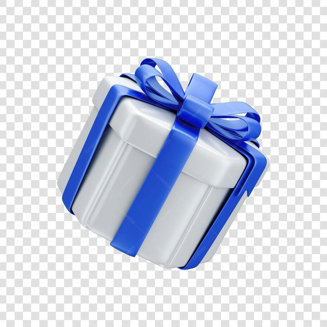 Caixa de Presente PNG com fundo transparente