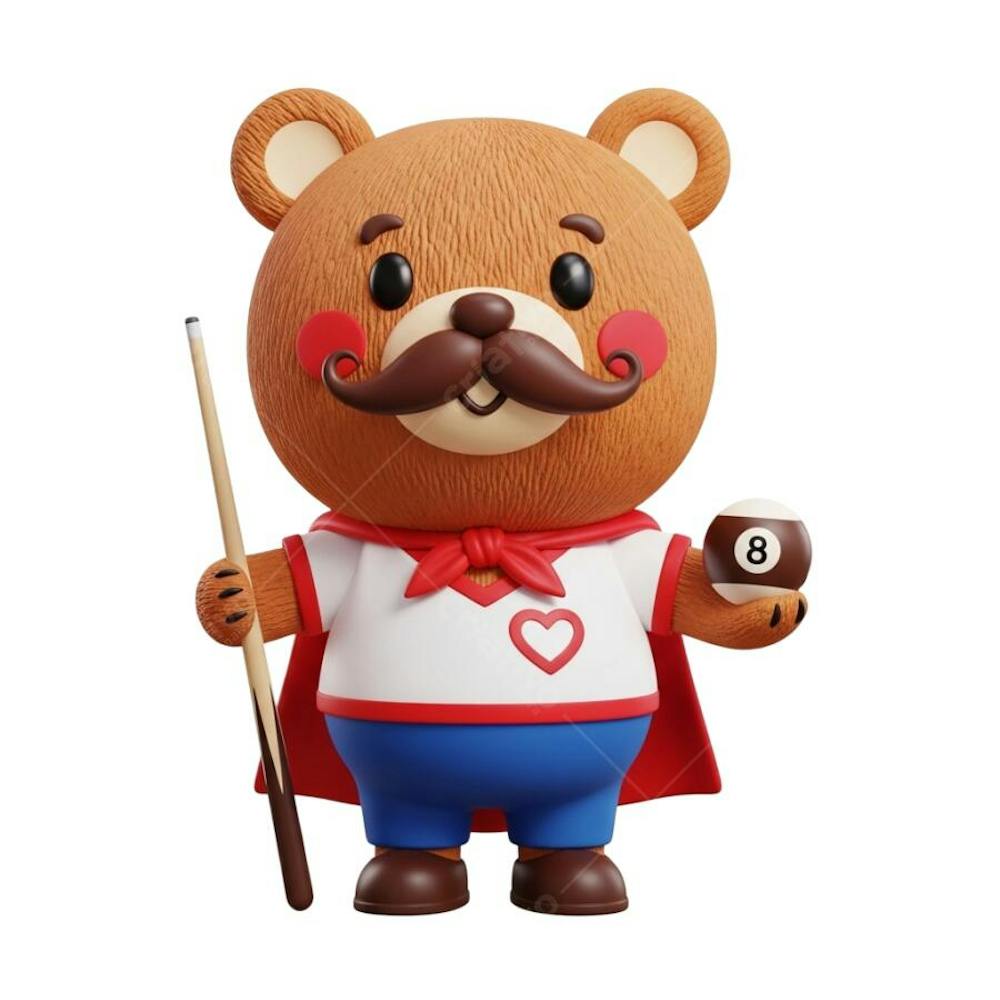 Personagem 3D Especial Dia dos Pais Sinuca