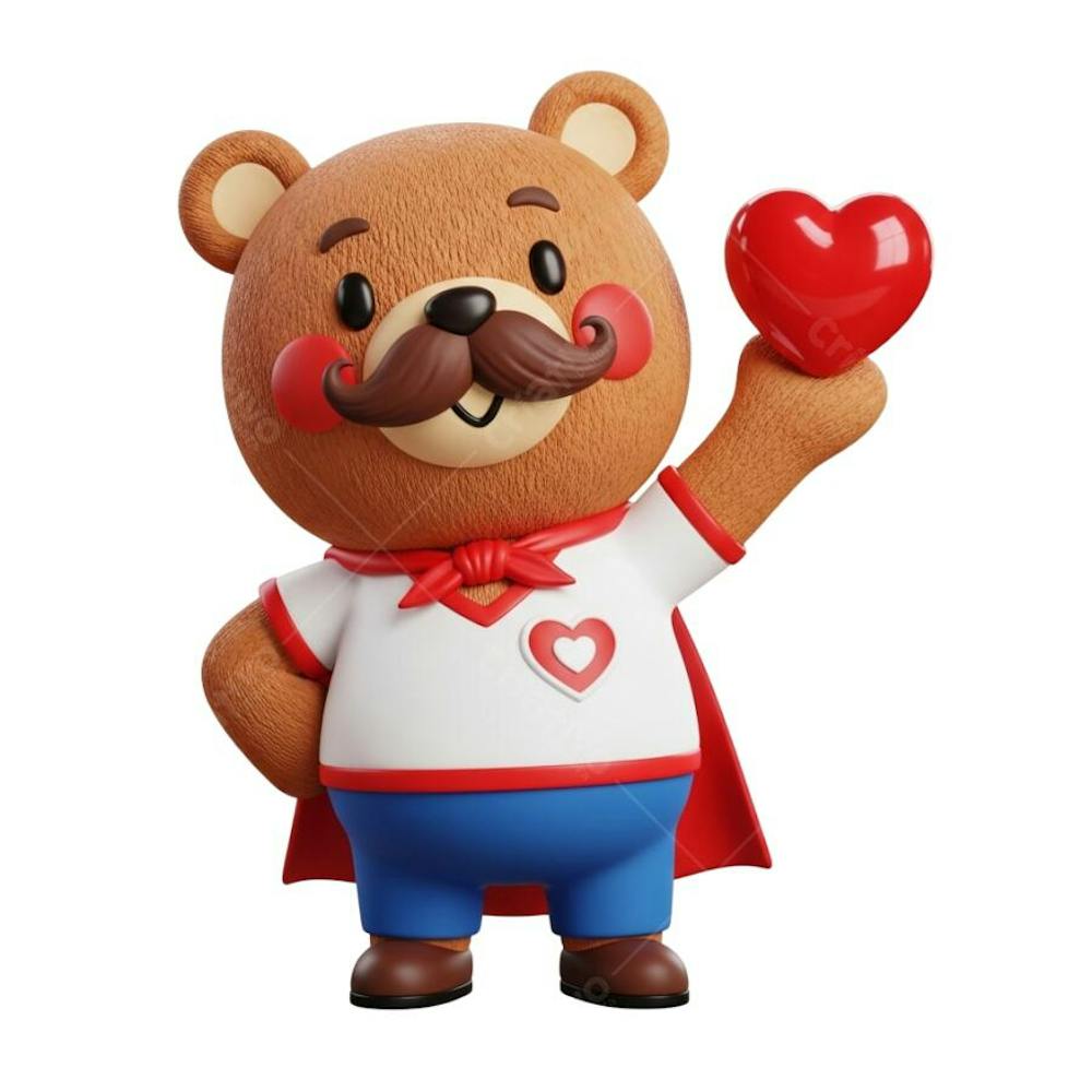 Personagem 3D Especial Dia dos Pais