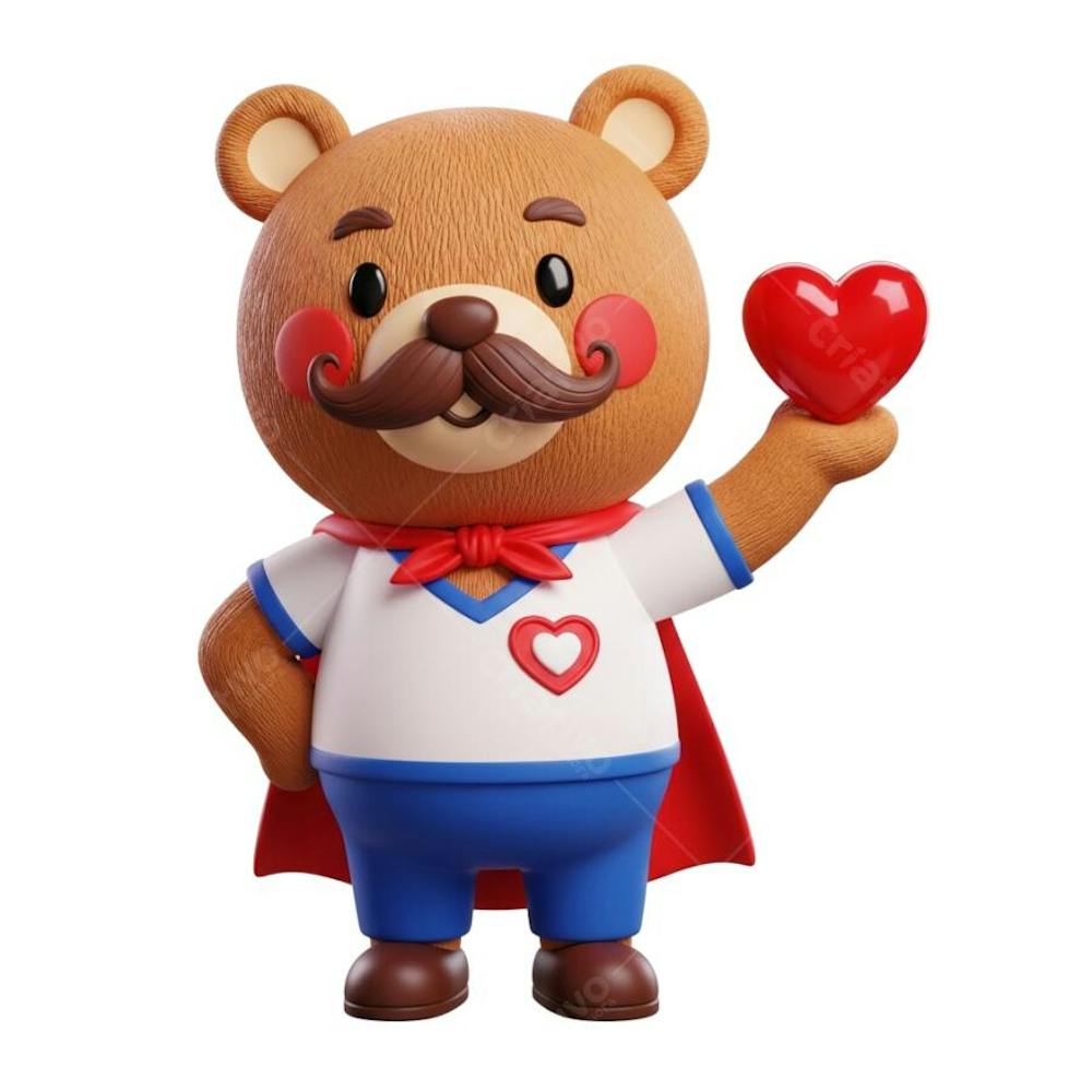 Personagem 3D Especial Dia dos Pais