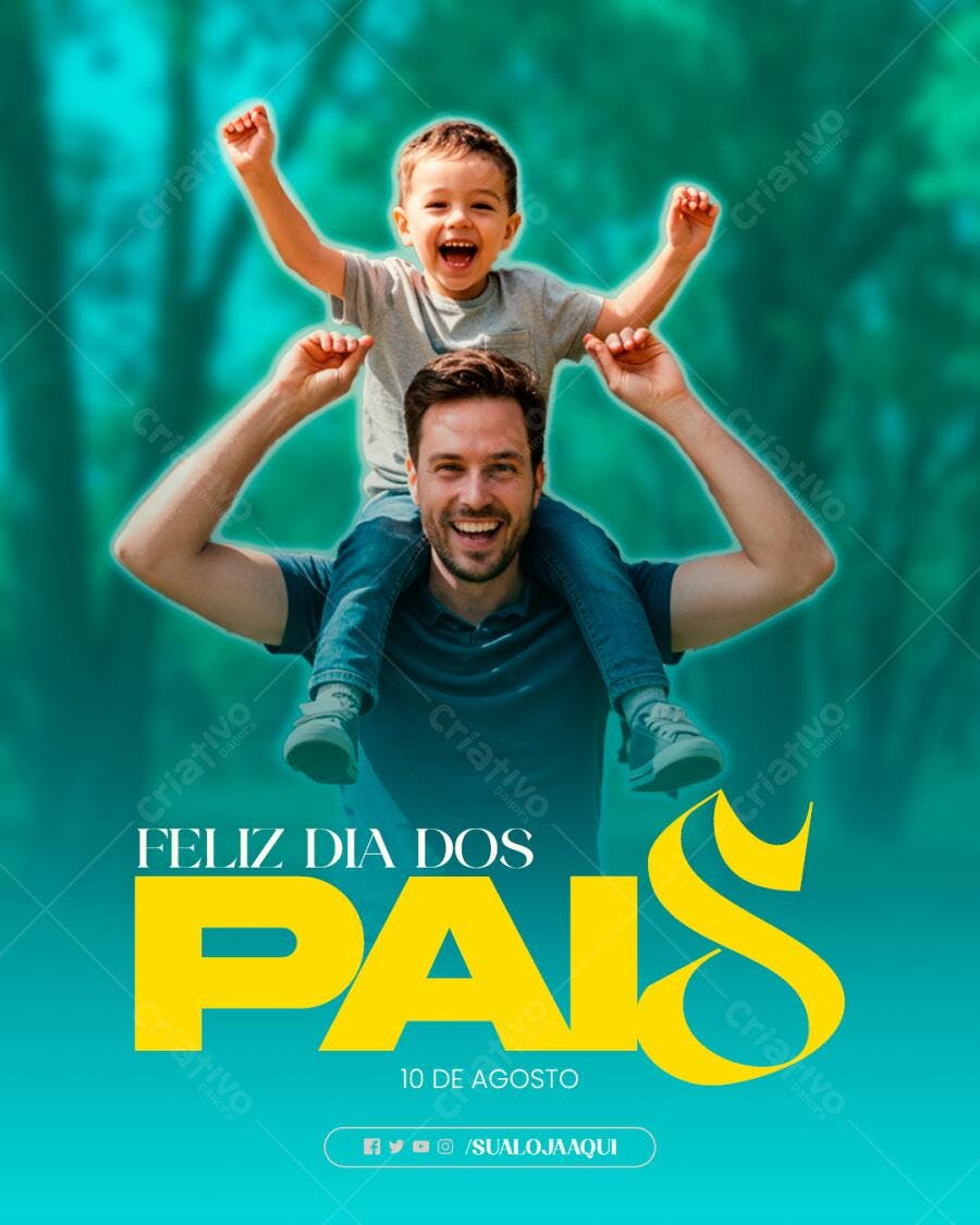 Postagem Dia dos Pais PSD Editável
