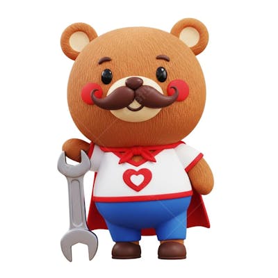 Personagem 3D Especial Dia dos Pais