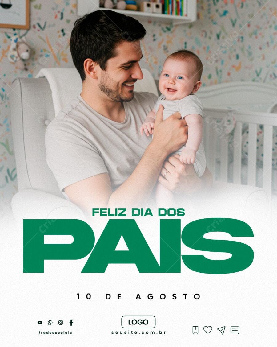 Postagem Dia dos Pais PSD Editável