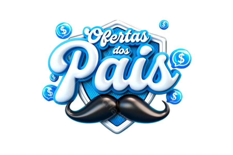 Banner Ofertas Dia dos Pais PNG com fundo transparente
