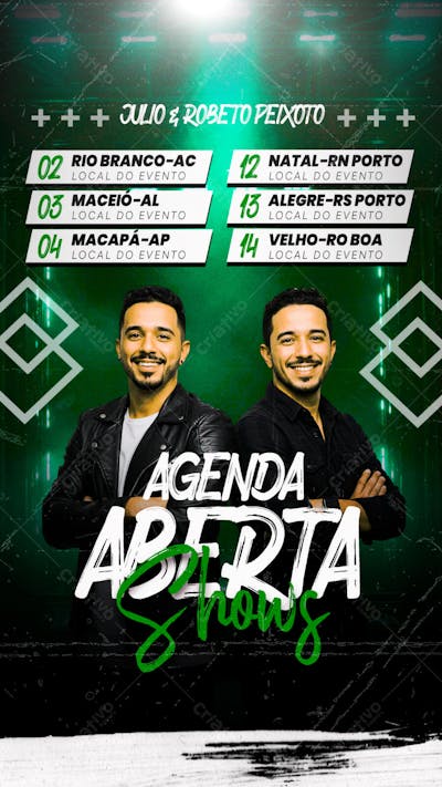 Flyer Agenda de Show Evento psd editável story (8)