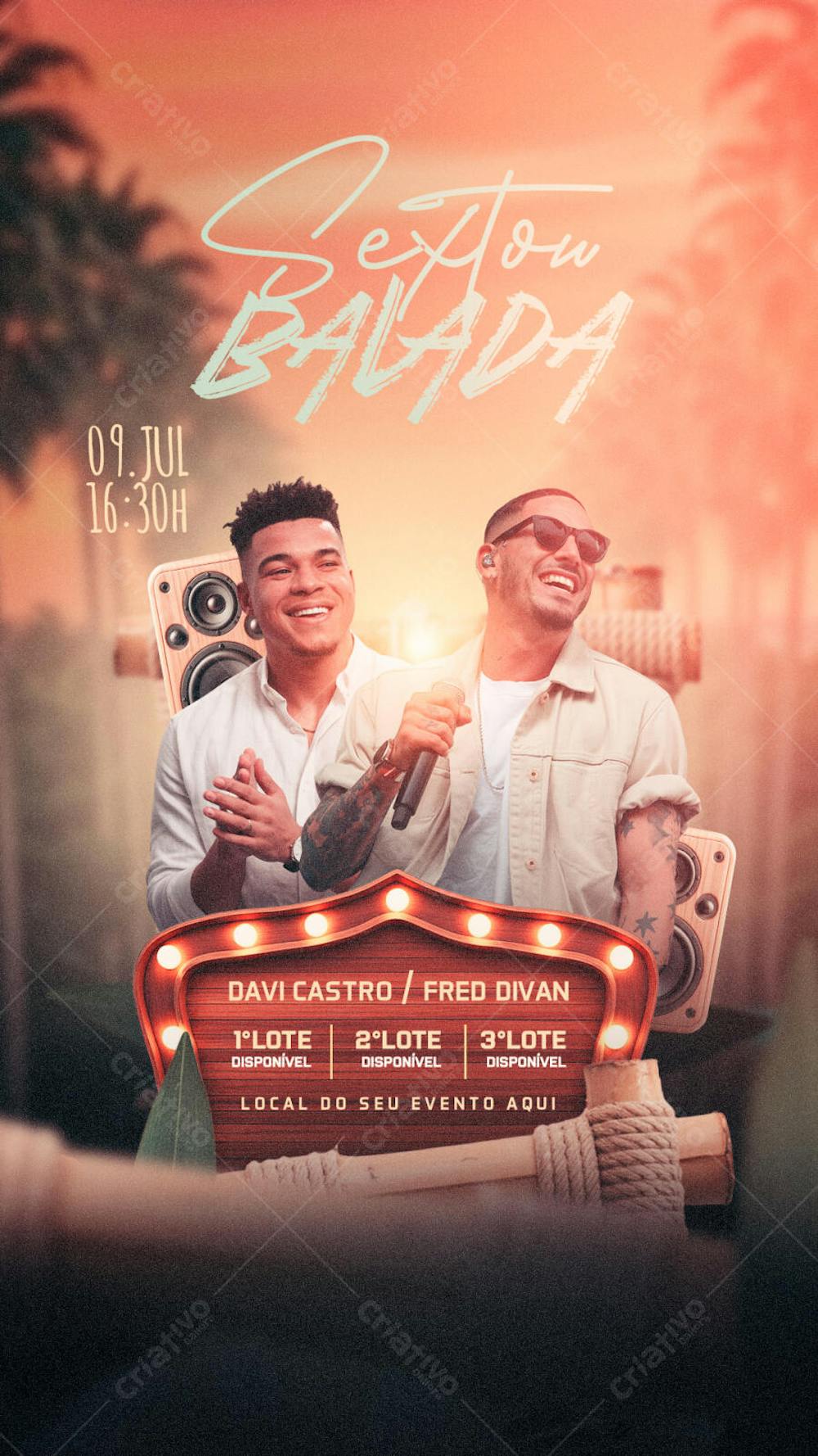 EVENTOS SHOWS FESTAS SEXTOU BALADA STORIES