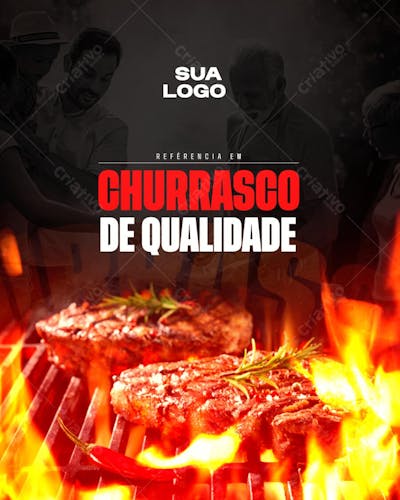 Eventos de churrascaria Psd Editável