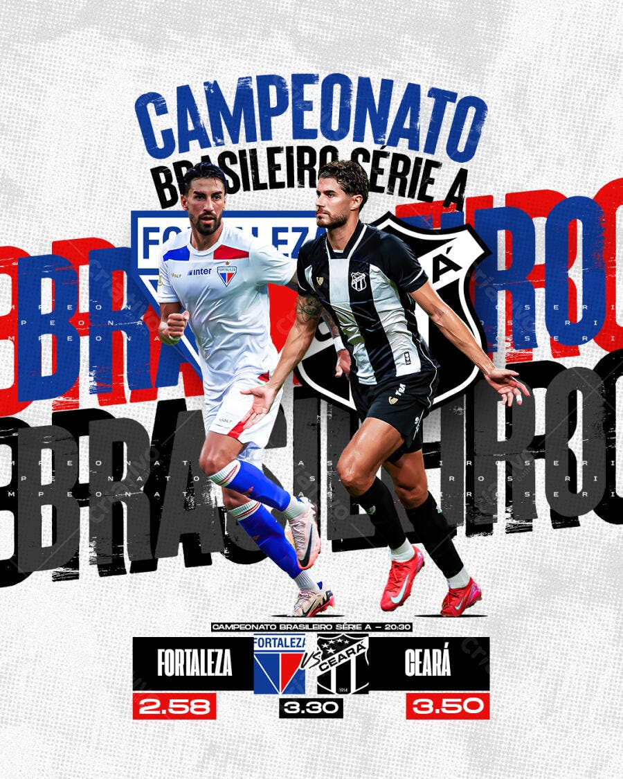 Flyer Campeonato Brasileiro Série A PSD Editável
