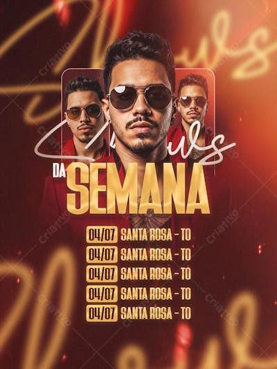 #2 Flyer Agenda Feed PSD Editavel