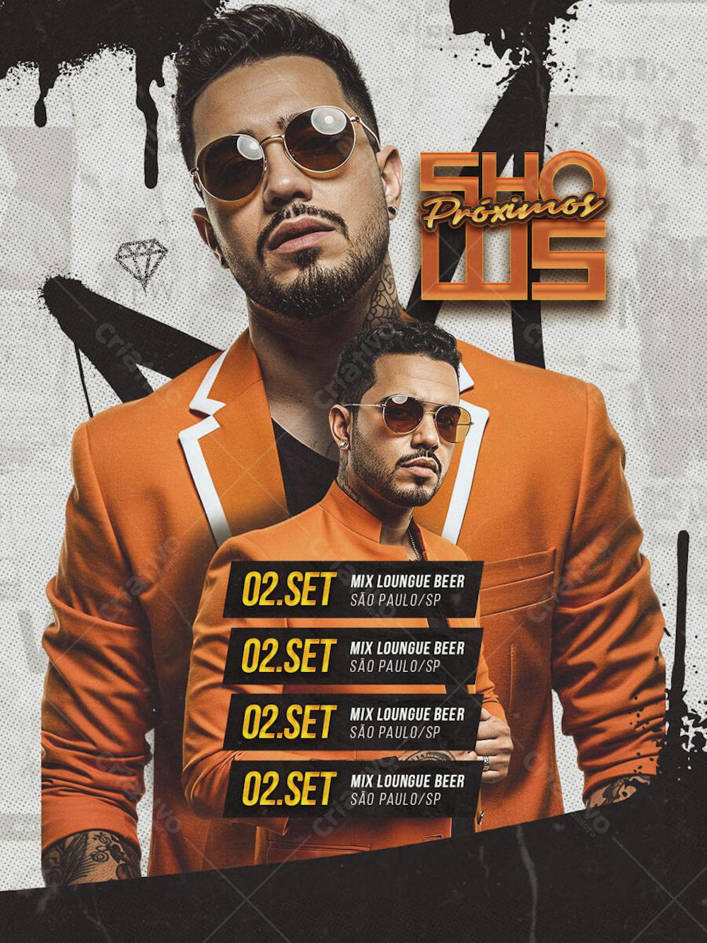 #10 Flyer Agenda Feed PSD Editavel