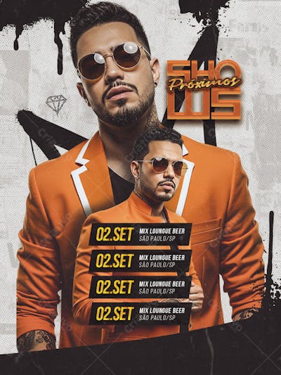 #10 Flyer Agenda Feed PSD Editavel