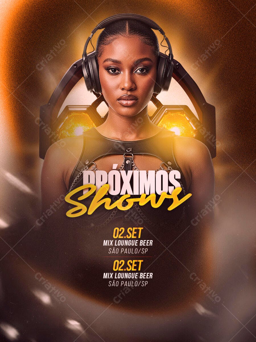 Flyer para Evento Musical PSD Editável